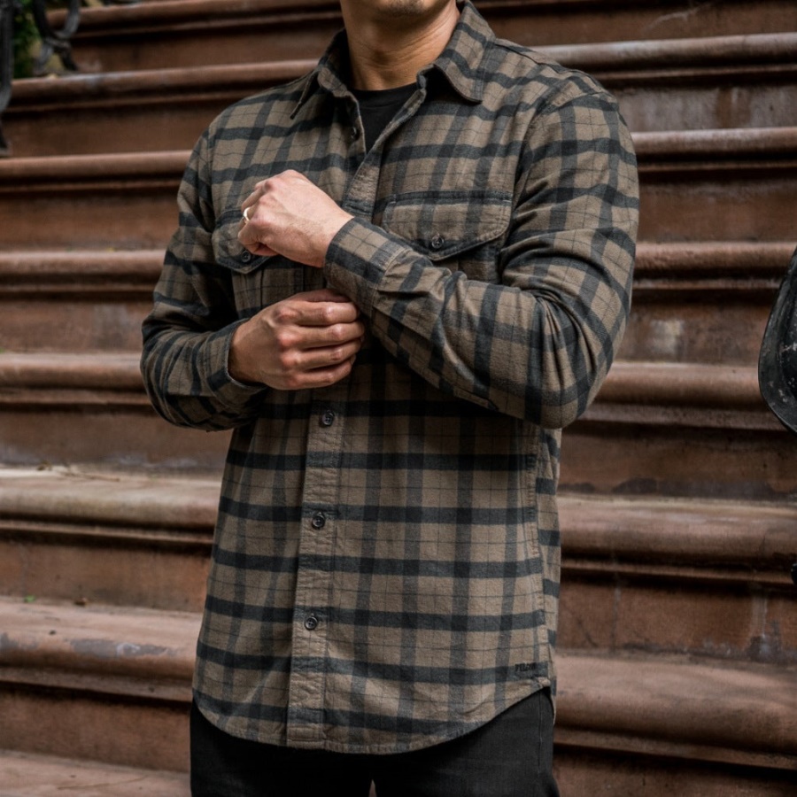 Alaska Gidsshirt Otter Groen-zwart Geruit Maandag