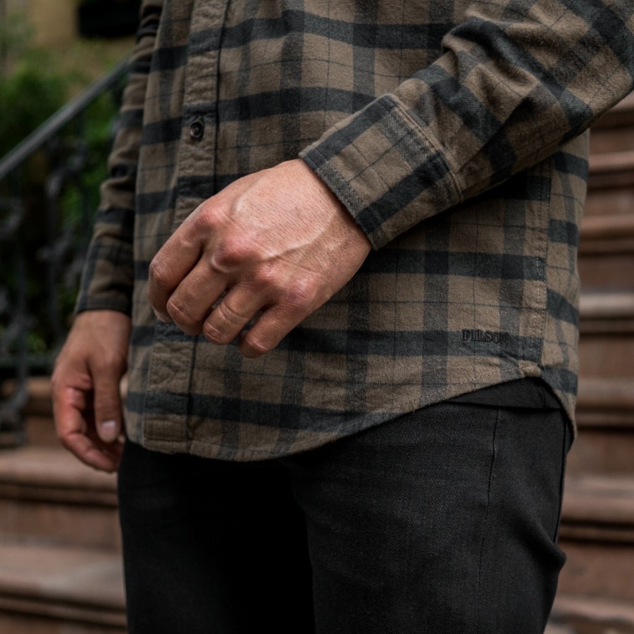 Alaska Gidsshirt Otter Groen-zwart Geruit Maandag