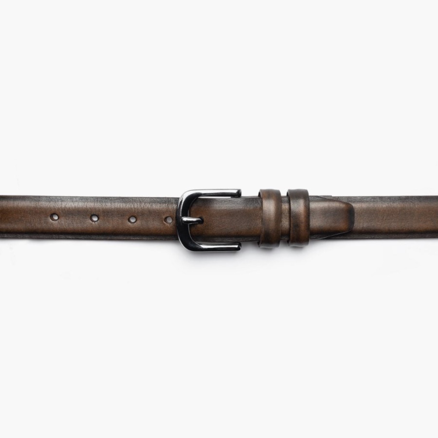 Zwarte Koffie Heren Verfijnde Leren Riem Woensdag