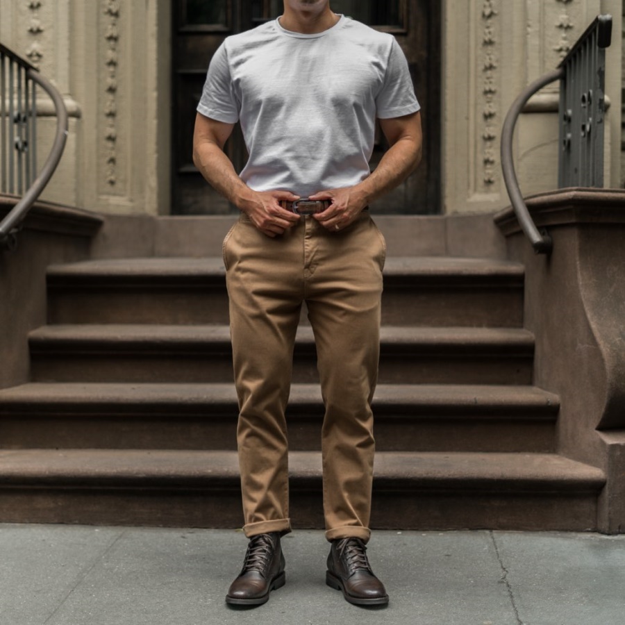 Zwarte Koffie Heren Verfijnde Leren Riem Woensdag