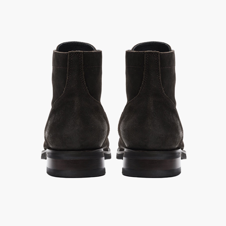 Kapitein Dinsdag Donker Olijfgroen Suède