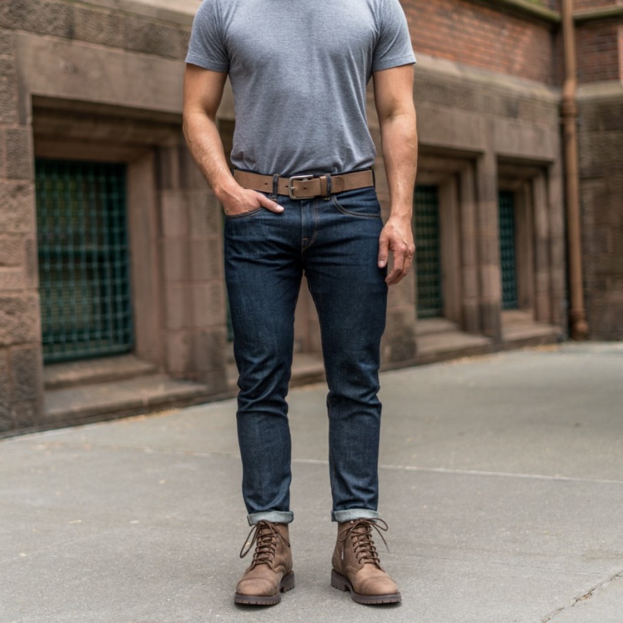 Country Road Monday Lederen Herenriem