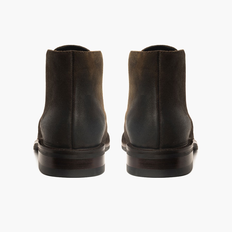 Donker Olijfgroen Suède Scout Friday