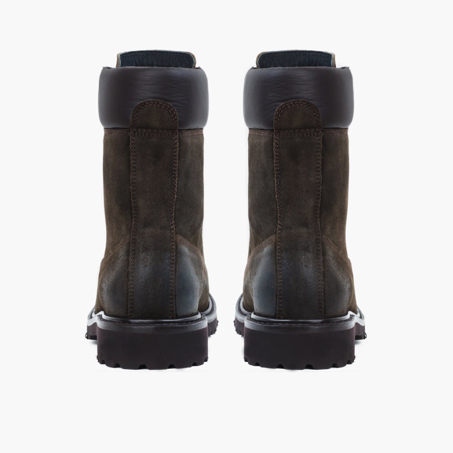 Donker Olijfgroen Suède Woensdag Ontdekkingsreiziger