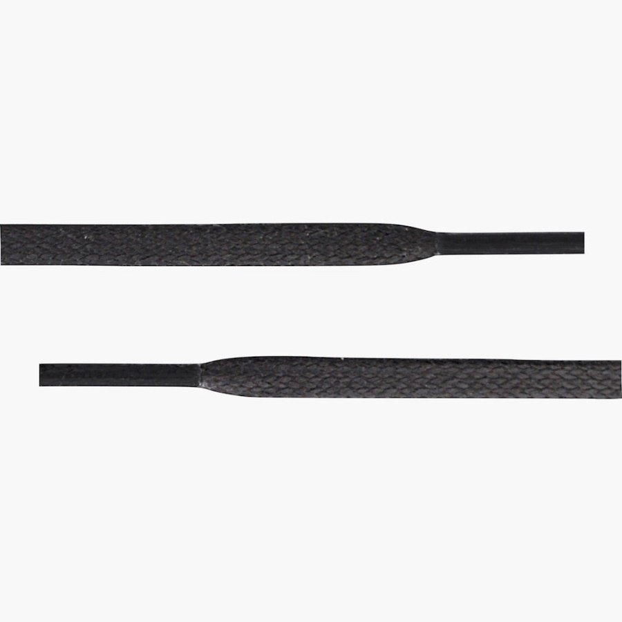 Platte Gewaxte Katoenen Veters Dinsdag Bruin