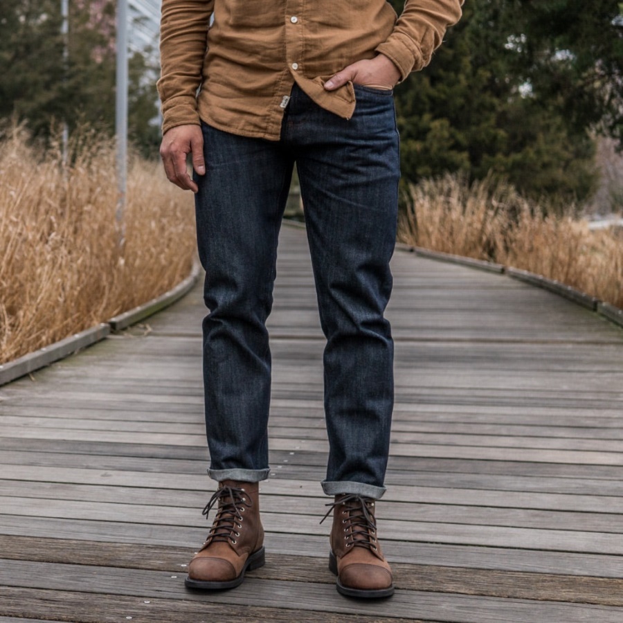 Friday Indigo (taps Toelopende) Selvedge Tapered Jeans