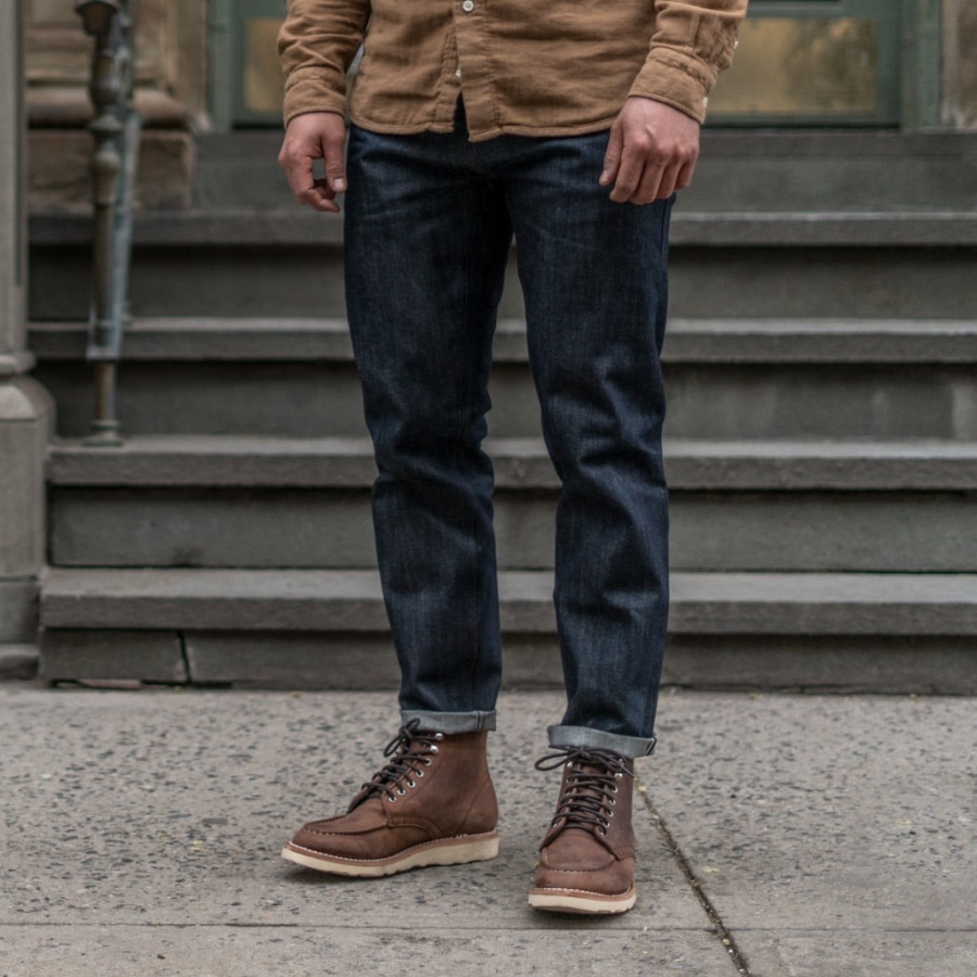 Friday Indigo (taps Toelopende) Selvedge Tapered Jeans