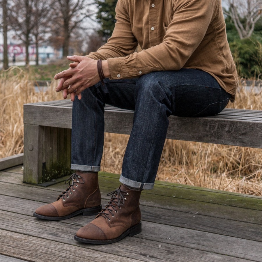 Friday Indigo (taps Toelopende) Selvedge Tapered Jeans