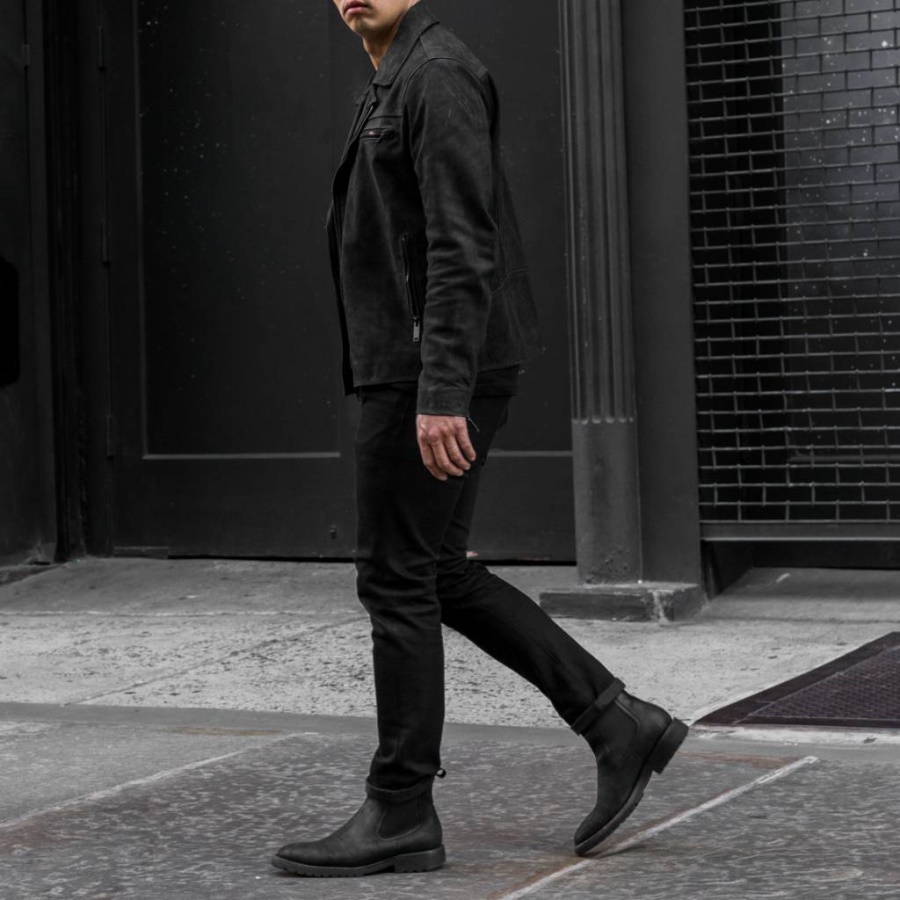 Friday Motorjas Zwart Mat