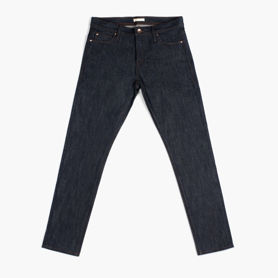 Indigo (slim Taps Toelopende) Zaterdag Selvedge Slim Tapered Jeans