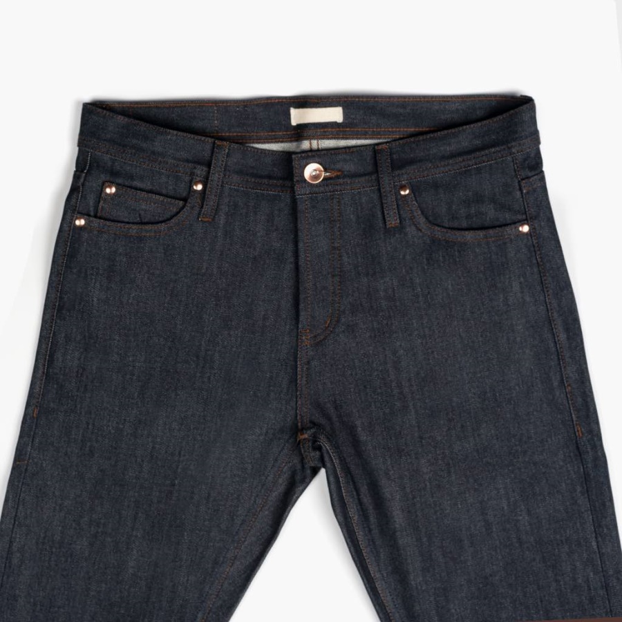 Indigo (slim Taps Toelopende) Zaterdag Selvedge Slim Tapered Jeans