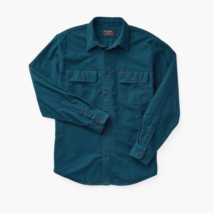 Legioen Blauw Veld Flanellen Shirt Woensdag
