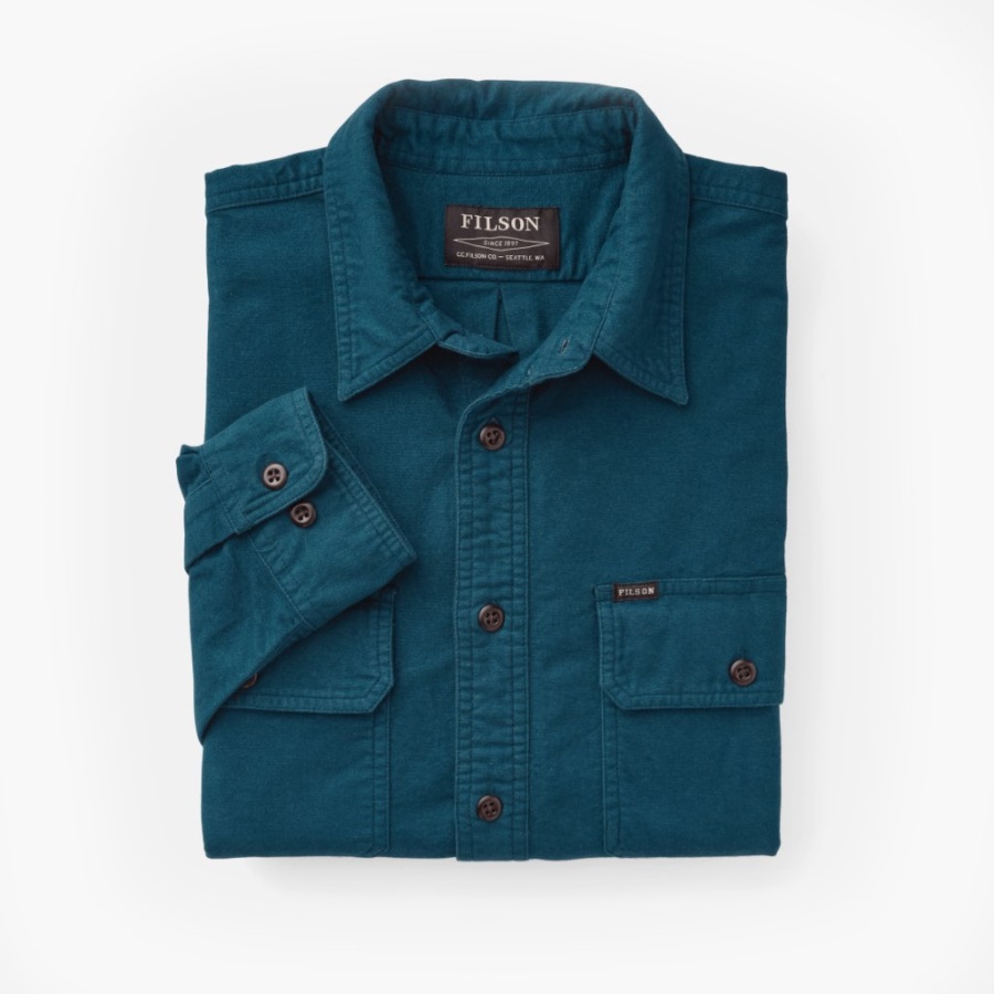 Legioen Blauw Veld Flanellen Shirt Woensdag