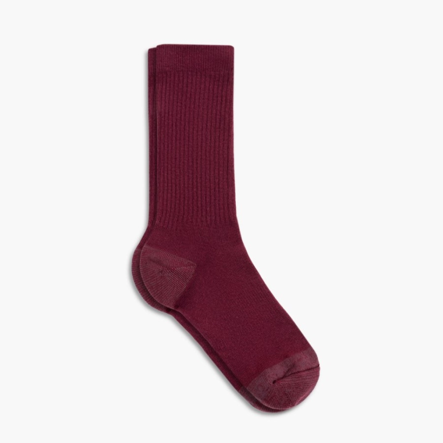 Heren Sodello Classic Crew Sok Oxblood Zaterdag