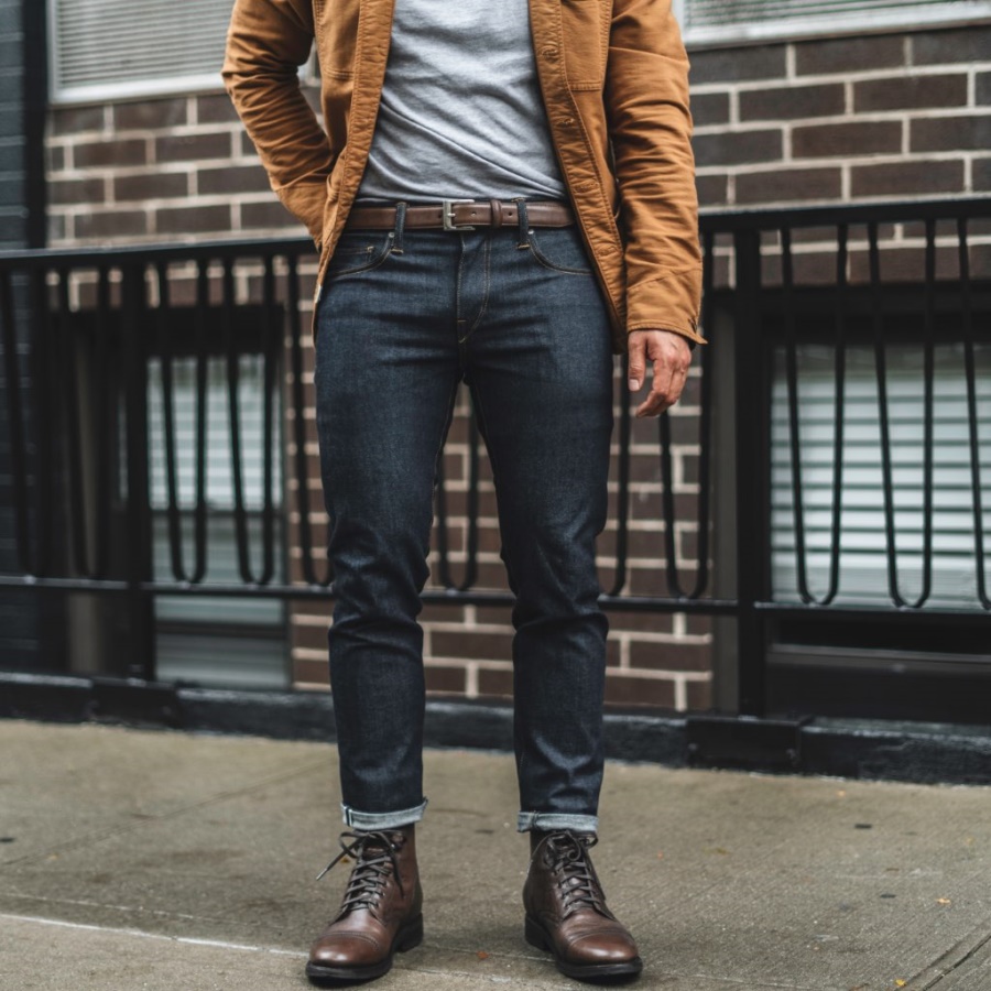 Old English Heren Klassieke Leren Riem Zaterdag