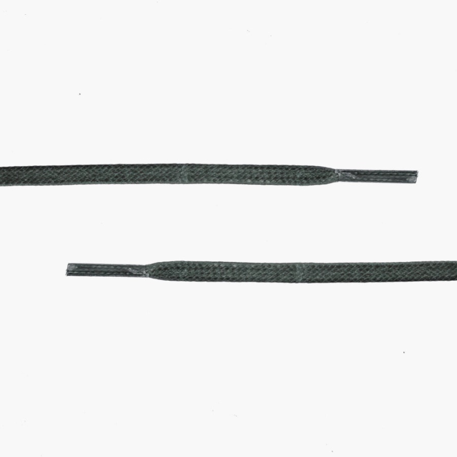 Donderdag Groene Platte Gewaxte Katoenen Veters