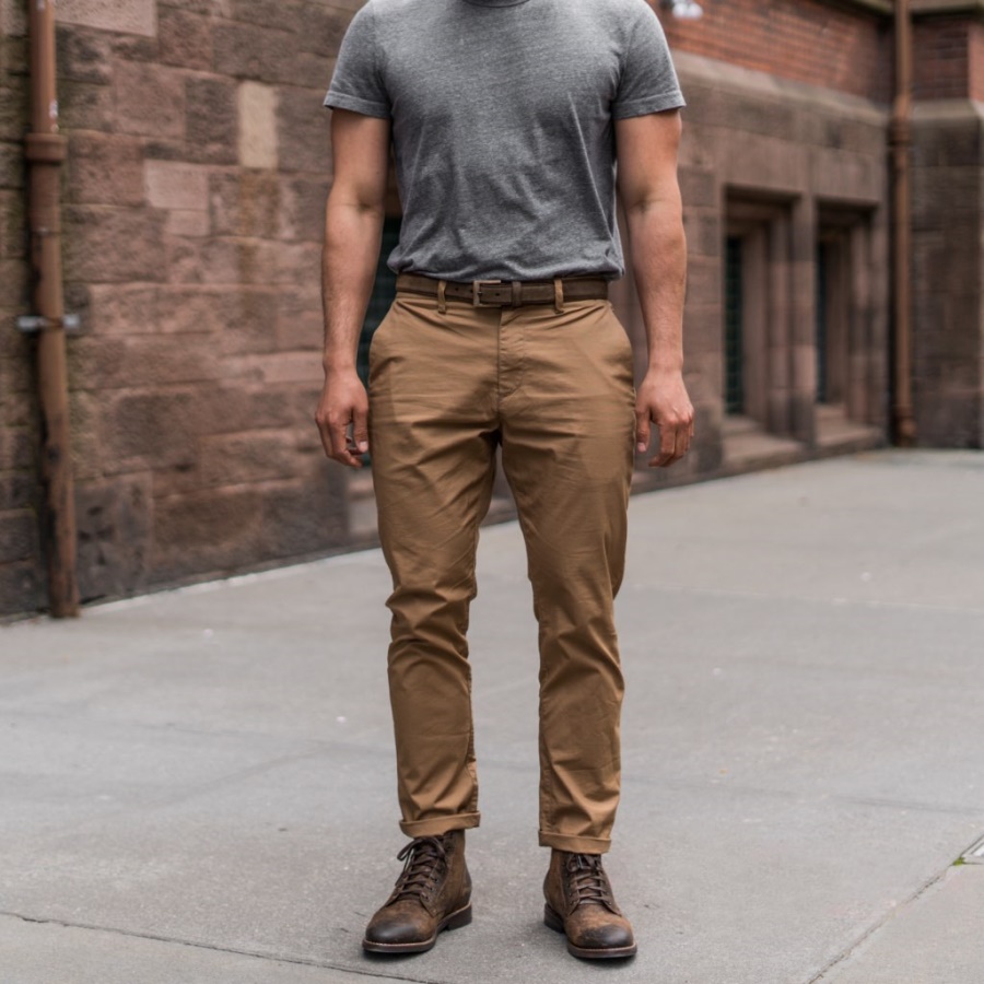 Donderdag Klassieke Leren Herenriem Mokka