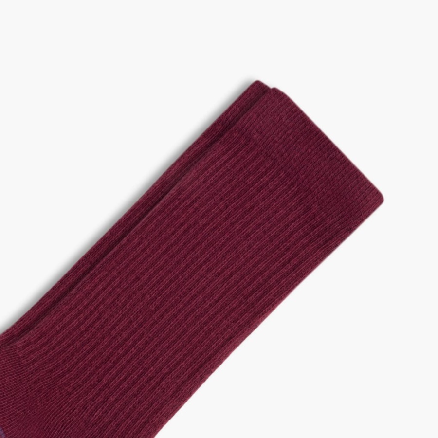 Donderdag Dames Sodello Classic Crew Sok Oxblood