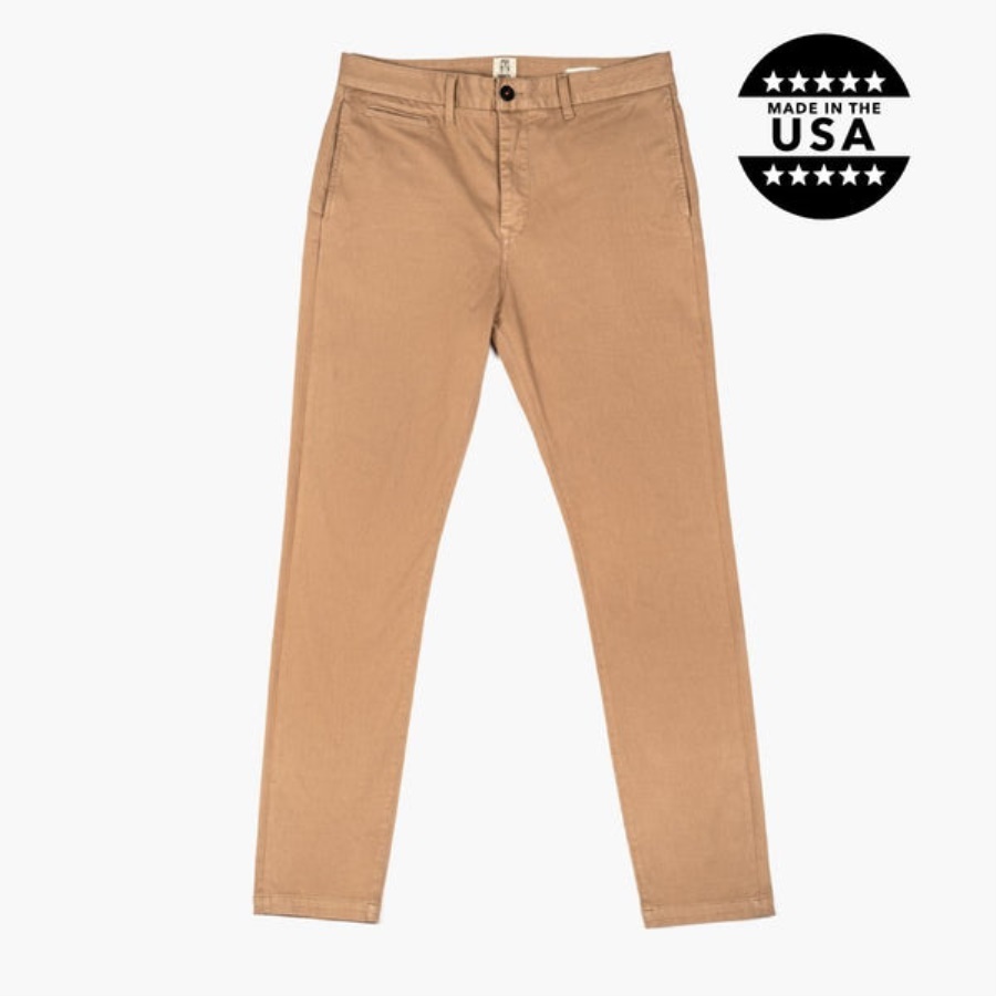 Woensdag Axe Slim Fit Chino Khaki