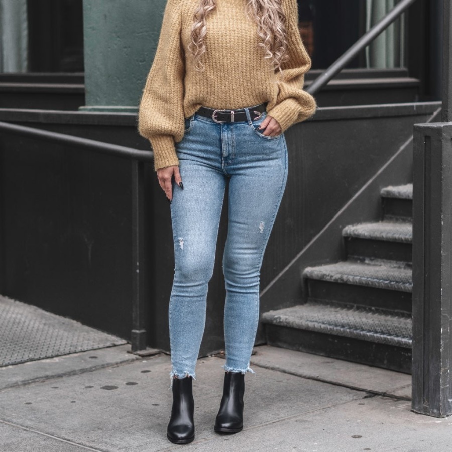 Woensdag Leren Western Riem Zwart