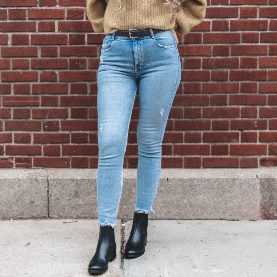 Klassieke Leren Damesriem Black Monday