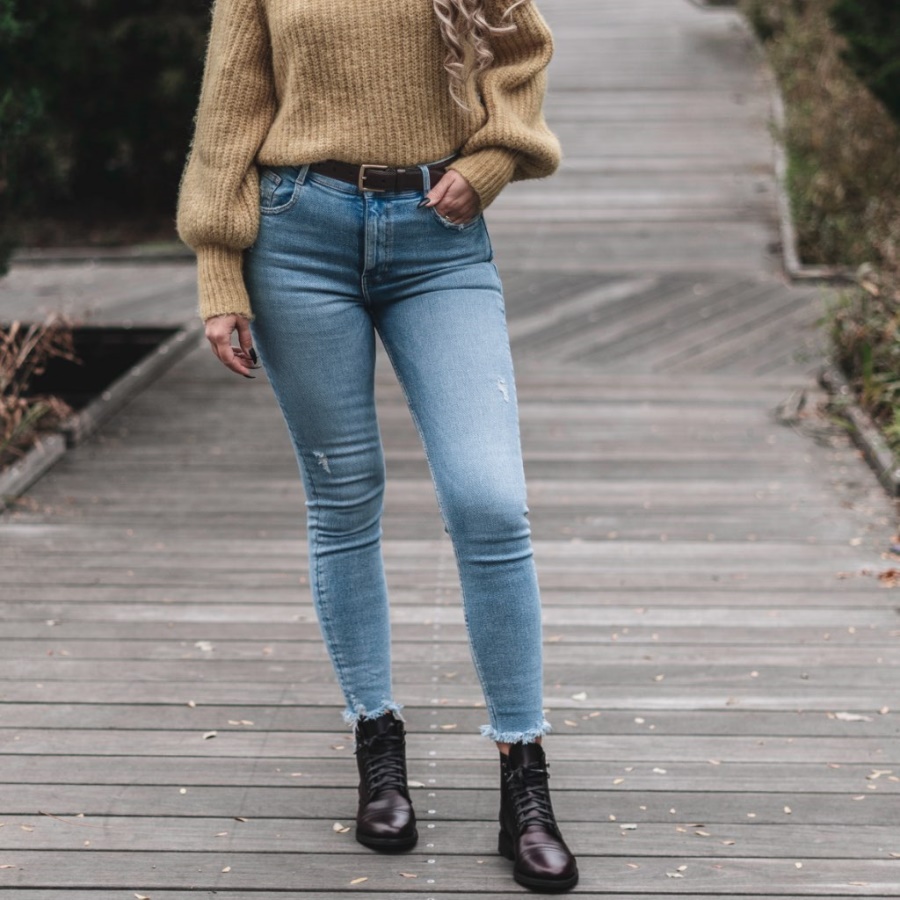 Klassieke Leren Damesriem Woensdag Bruin